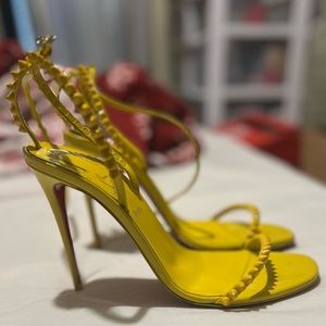 Christian Louboutin worn once CANT walk in them too narrow comes w/ dust bag/box